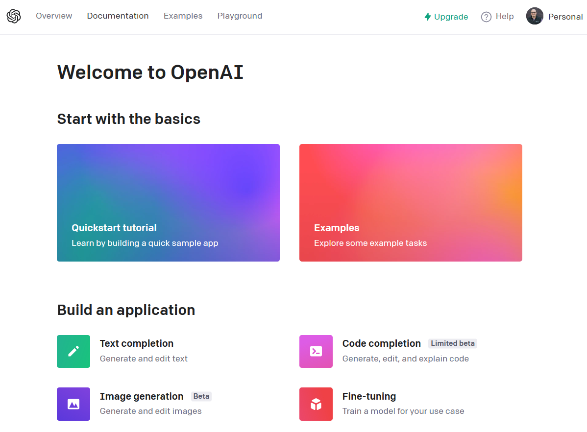 OpenAI Dashboard